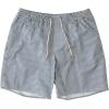 Quiksilver Mens Deck Stripe Volley Volley Swim Trunk Bathing Suit(Ensign Blue Deck Stripe)