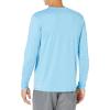 Quiksilver Mens Heritage Heather Ls Long Sleeve Rashguard Surf Tee(Azure Blue 233)