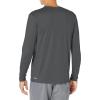 Quiksilver Mens Heritage Heather Ls Long Sleeve Rashguard Surf Tee(Iron Gate 233)
