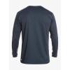 Quiksilver Mens Heritage Heather Ls Long Sleeve Rashguard Surf Tee(Midnight Navy Heather)