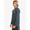 Quiksilver Mens Heritage Heather Ls Long Sleeve Rashguard Surf Tee(Midnight Navy Heather)