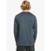 Quiksilver Mens Heritage Heather Ls Long Sleeve Rashguard Surf Tee(Midnight Navy Heather)
