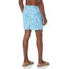 Quiksilver Mens Men’s Ginger Stalks Volley Elastic Waist Boardshort Swim Trunk(Dusk Blue Vly Ginger Stalks 233)