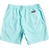 Quiksilver Mens Men’s Ginger Stalks Volley Elastic Waist Boardshort Swim Trunk(Ocean Scallop/Angel Blue)