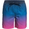 Quiksilver Mens Men’s Ginger Stalks Volley Elastic Waist Boardshort Swim Trunk(Pop Fade – Navy Blazer)