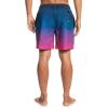 Quiksilver Mens Men’s Ginger Stalks Volley Elastic Waist Boardshort Swim Trunk(Pop Fade – Navy Blazer)
