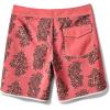 Quiksilver Mens Original Scallop 18 Boardshorts Swim Trunk(Mineral Red)