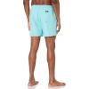 Quiksilver Men’s Standard Everyday 17 Elastic Waist Volley Swim Trunk Bathing Suit, Angel Blue Heather, X-Large