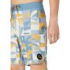 Quiksilver Men’s Standard Hempstretch Scallop 19 Boardshort Swim Trunk Bathing Suit(Ashley Blue)
