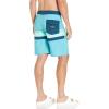 Quiksilver Men’s Standard Surfsilk Faded Stripe 20 Boardshort Swim Trunk Bathing Suit(Delph Blue)