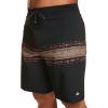 Quiksilver Men’s Standard Surfsilk Mesa Strip 19 Boardshort Swim Trunk(Black 233)