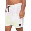 Quiksilver Men’s Standard Surfsilk Piped 18 Boardshort Swim Trunk Bathing Suit(White)