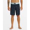 Quiksilver Mens Surfsilk Straight Leg 19 Boardshorts Swim Trunk(Dark Navy)