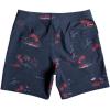 Quiksilver Mens Surfsilk Washed Sessions 18 Boardshort Swim Trunk(Piped/Navy Blazer)