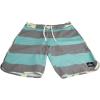 Quiksilver Mens Brigg Scallop U20 Fashion Board Shorts Grey/Green(Yellow)