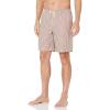Quiksilver Mens Deck Stripe Volley Volley Swim Trunk Bathing Suit(Biking Red Deck Stripe)