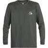 Quiksilver Mens Heritage Heather Ls Long Sleeve Rashguard Surf Tee(Iron Gate 233)