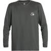 Quiksilver Mens Heritage Heather Ls Long Sleeve Rashguard Surf Tee(Midnight Navy Heather)