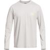 Quiksilver Mens Heritage Heather Ls Long Sleeve Rashguard Surf Tee(Sleet Heather)