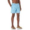 Quiksilver Mens Men’s Ginger Stalks Volley Elastic Waist Boardshort Swim Trunk(Dusk Blue Vly Ginger Stalks 233)