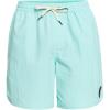 Quiksilver Mens Men’s Ginger Stalks Volley Elastic Waist Boardshort Swim Trunk(Ocean Scallop/Angel Blue)