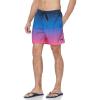 Quiksilver Mens Men’s Ginger Stalks Volley Elastic Waist Boardshort Swim Trunk(Pop Fade – Navy Blazer)