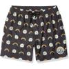 Quiksilver Men’s Standard Peace in The Jungle Volley 17 Boardshort Swim Trunk(Black New World Order)