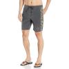Quiksilver Men’s Standard Surfsilk Arch 18 Boardshort Swim Trunk Bathing Suit(Black)