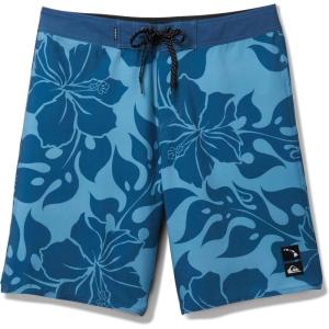 Quiksilver – Mens Surfsilk Hi Biscus Straight 20 Boardshort(China Blue)