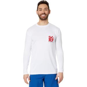 Quiksilver Mens Everyday Surf Tee Long Sleeve(White/Black)