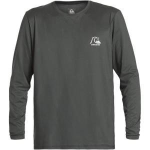 Quiksilver Mens Heritage Heather Ls Long Sleeve Rashguard Surf Tee(Midnight Navy Heather)
