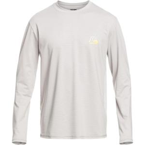Quiksilver Mens Heritage Heather Ls Long Sleeve Rashguard Surf Tee(Sleet Heather)