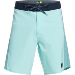Quiksilver Mens Highlite Arch 19 Boardshort Swim Trunk Bathing Suit(Angel Blue)