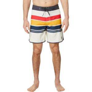 Quiksilver Mens Quiksilver Men’s Everyday Stripe 19 Boardshort Swim Trunk(Snow White 241)