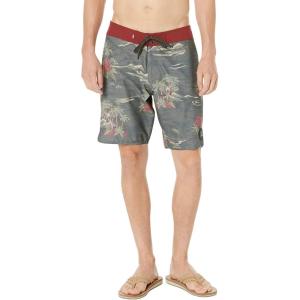Quiksilver Men’s Standard Hempstretch Scallop 19 Boardshort Swim Trunk Bathing Suit(Tarmac)