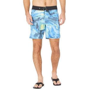 Quiksilver Men’s Standard Ocean Scallop 18 Boardshort Swim Trunk Bathing Suit(Ocean)