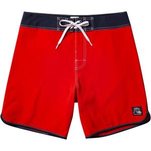 Quiksilver Men’s Standard Original Scallop 18 Boardshort Swim Trunk(High Risk Red (Scallop))