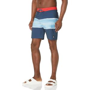 Quiksilver Men’s Standard Surfsilk Air Brush 19 Boardshort Swim Trunk(Midnight Navy)