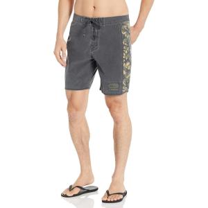 Quiksilver Men’s Standard Surfsilk Arch 18 Boardshort Swim Trunk Bathing Suit(Black)