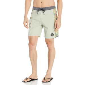 Quiksilver Men’s Standard Surfsilk Arch 18 Boardshort Swim Trunk Bathing Suit(Desert Sage)