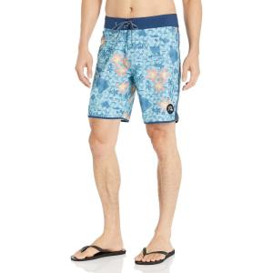 Quiksilver Men’s Standard Surfsilk Hawaii Scallop 19 Boardshort Swim Trunk Bathing Suit(Delph Blue)
