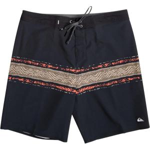 Quiksilver Men’s Standard Surfsilk Mesa Strip 19 Boardshort Swim Trunk(Black 233)