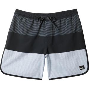 Quiksilver Men’s Standard Surfsilk Tijuana 17nb Elastic Waist Volley Swim Trunk(Black)