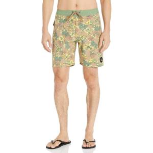 Quiksilver Men’s Standard Surfsilk Washed 18 Boardshort Swim Trunk Bathing Suit(Golden Rod)
