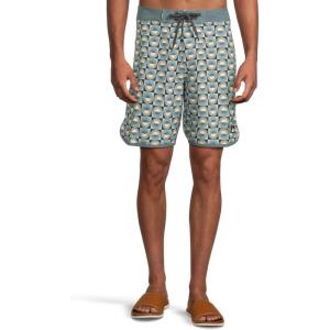 Quiksilver Mens Surfsilk Scallop 19 Boardshorts(Jade Grey)