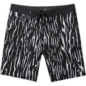 Quiksilver Mens Surfsilk Straight Leg 19 Boardshorts Swim Trunk(Black)
