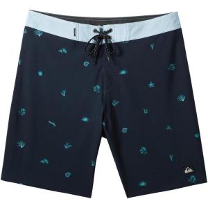 Quiksilver Mens Surfsilk Straight Leg 19 Boardshorts Swim Trunk(Dark Navy)