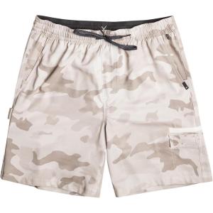 Quiksilver Men’s Taxer Cargo Amphibian 18 Boardshort Swim Trunk(Birch 233)