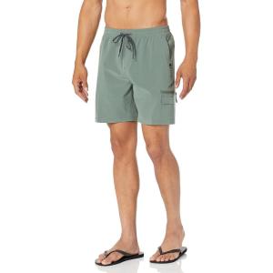 Quiksilver Men’s Taxer Cargo Amphibian 18 Boardshort Swim Trunk(Laurel Wreath 233)