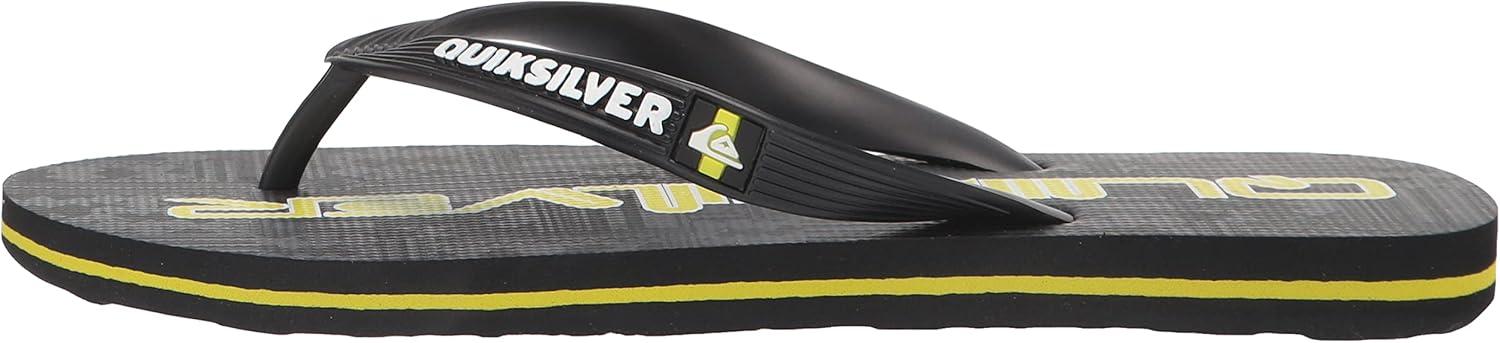 image:imageQuiksilver Boys Molokai Art Youth FlipFlopBlackGreenBlack Aqbl100541
